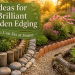 A collection of different garden edging materials showcasing various styles.